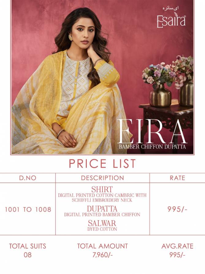 Eira By Esaira Printed Cotton Designer Salwar Kameez Wholesale Market In Surat
